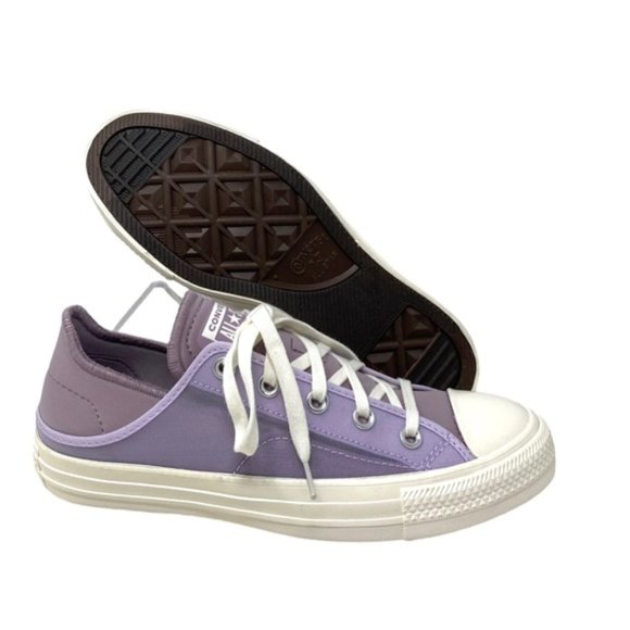 Converse Chuck Taylor Crush Heel Mule Sneakers Women's Low Violet Canvas A03503F - Picture 9 of 10